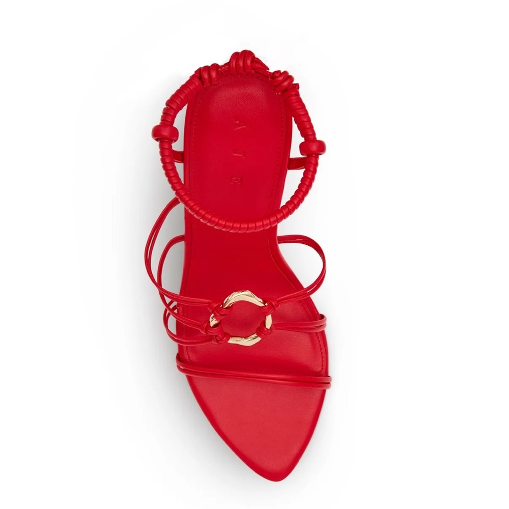 Aje Mirage Leather Strappy Heel